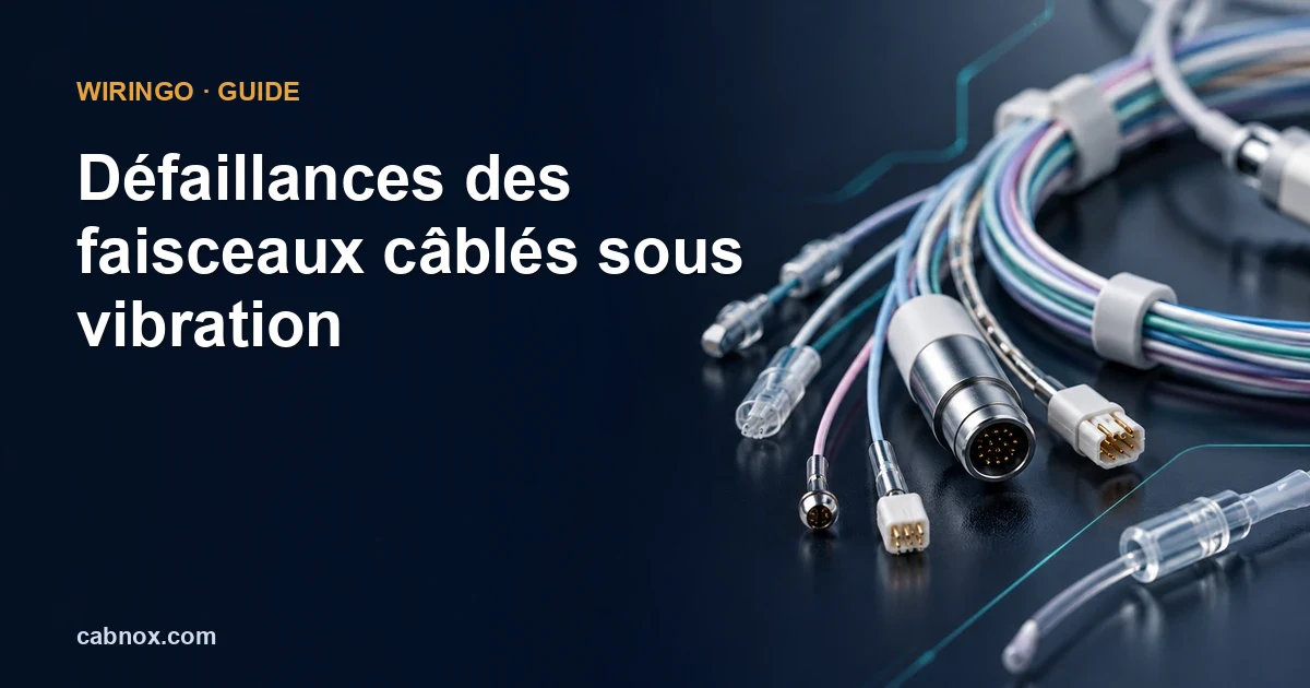 Défaillances des faisceaux câblés sous vibration