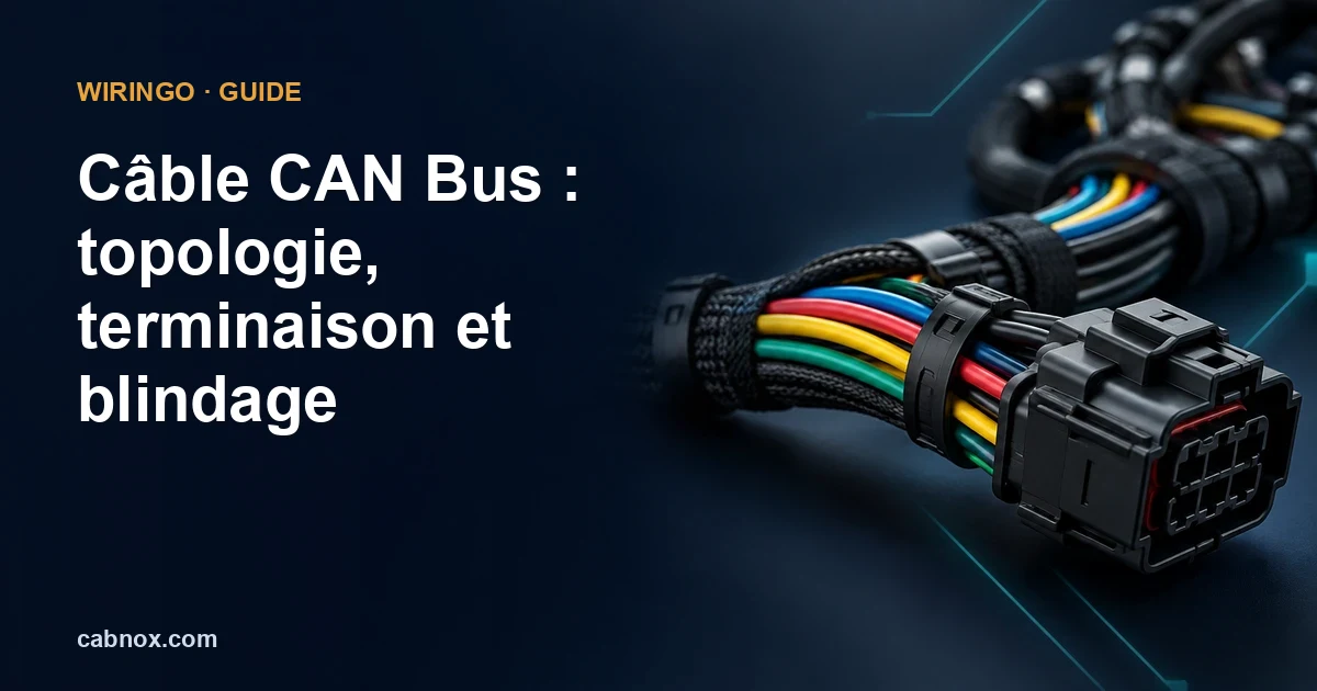 Câble CAN Bus : topologie, terminaison et blindage