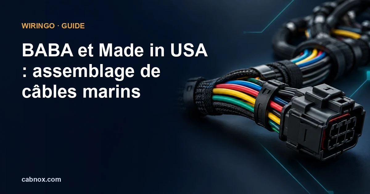 BABA et Made in USA : assemblage de câbles marins