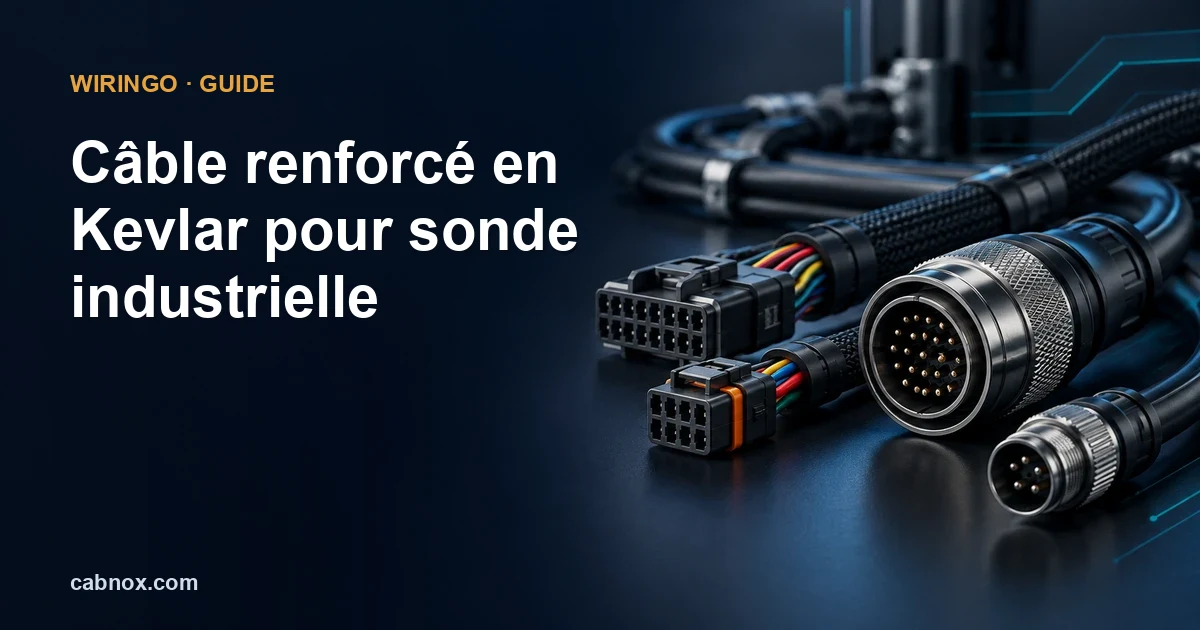 Câble renforcé en Kevlar pour sonde industrielle