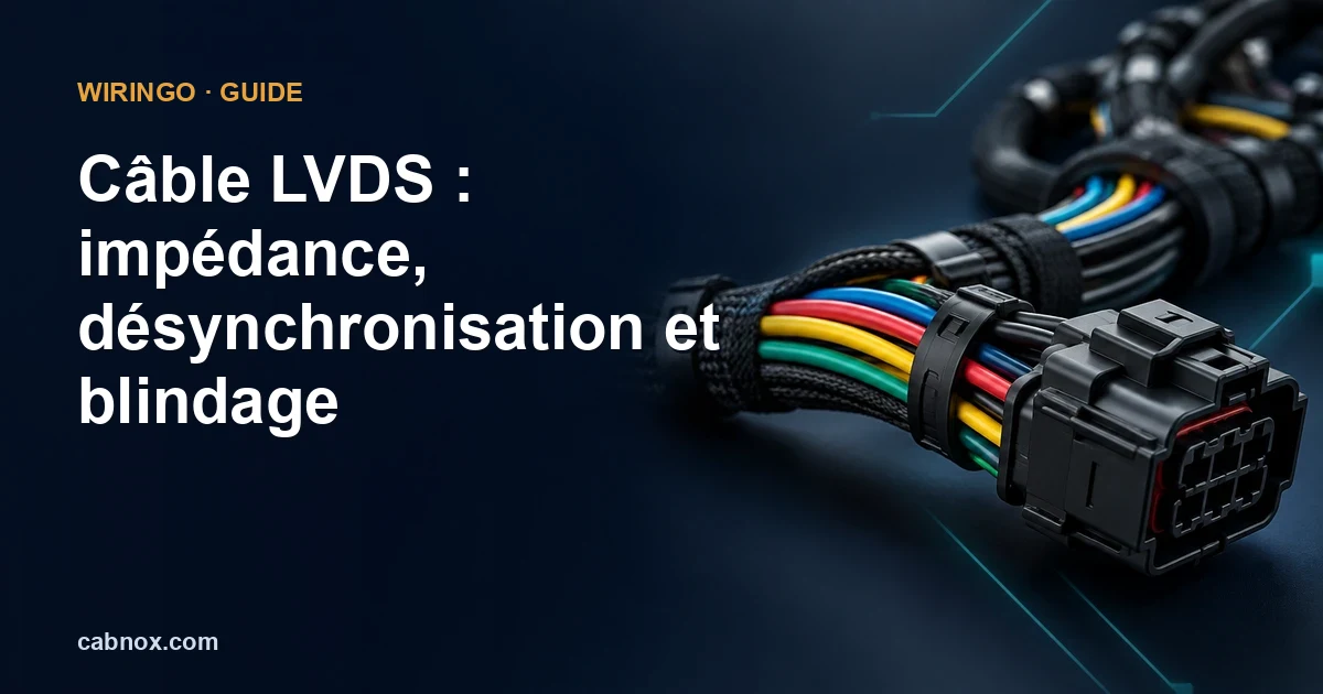 Câble LVDS : impédance, désynchronisation et blindage