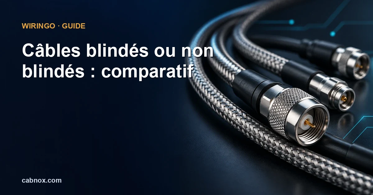 Câbles blindés ou non blindés : comparatif