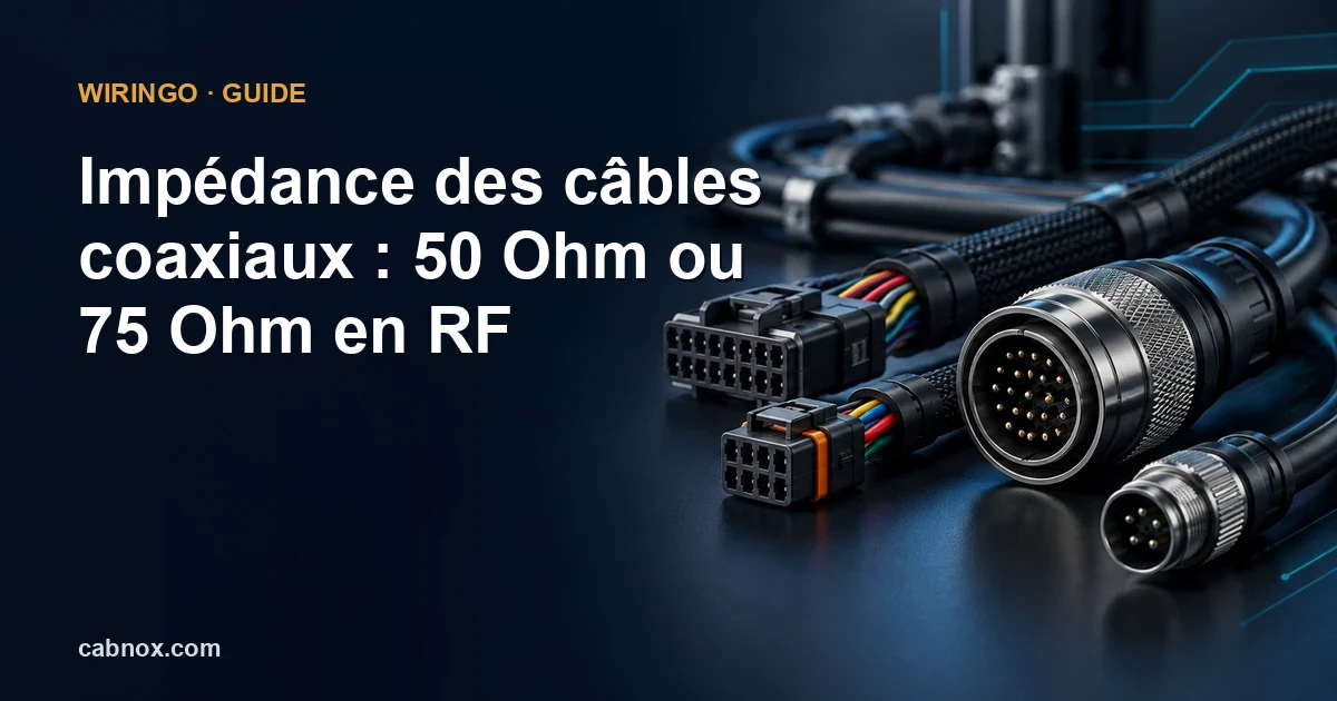 Impédance des câbles coaxiaux : 50 Ohm ou 75 Ohm en RF