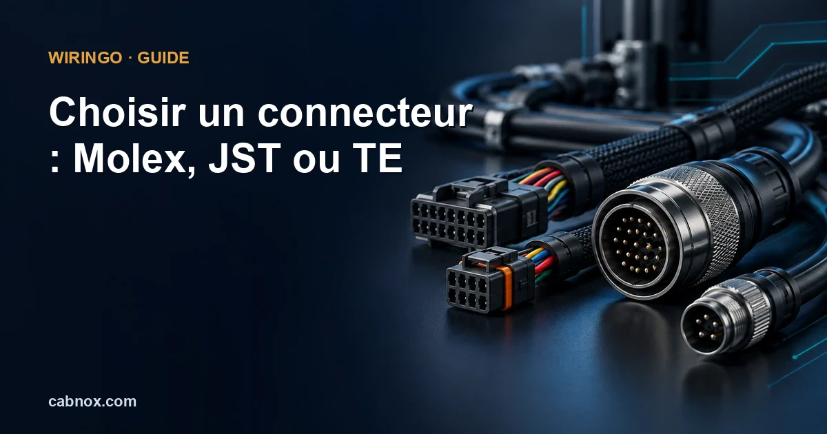 Choisir un connecteur : Molex, JST ou TE