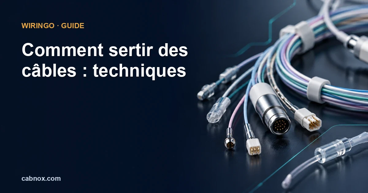 Comment sertir des câbles : techniques