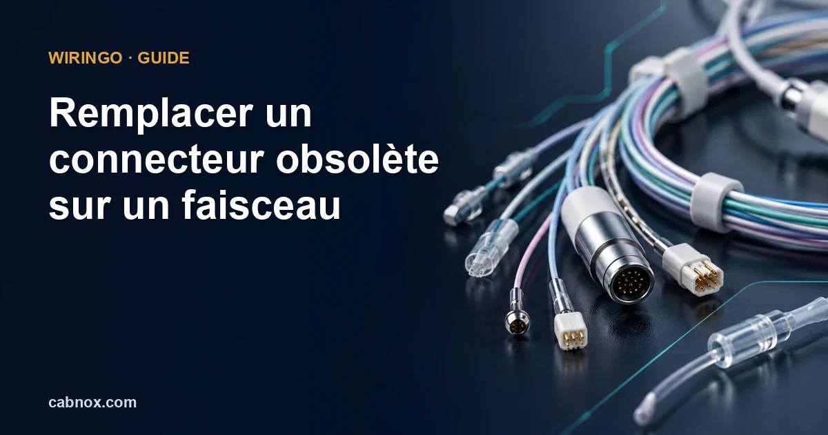 Remplacer un connecteur obsolète sur un faisceau