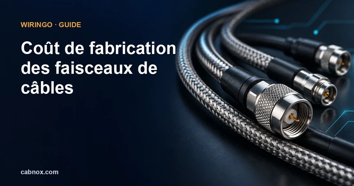 Coût de fabrication des faisceaux de câbles