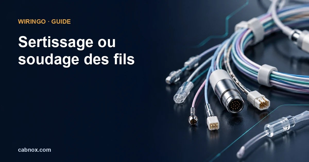 Sertissage ou soudage des fils