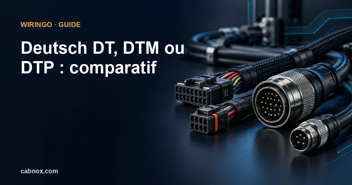 Deutsch DT, DTM ou DTP : comparatif