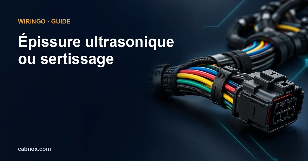 Épissure ultrasonique ou sertissage