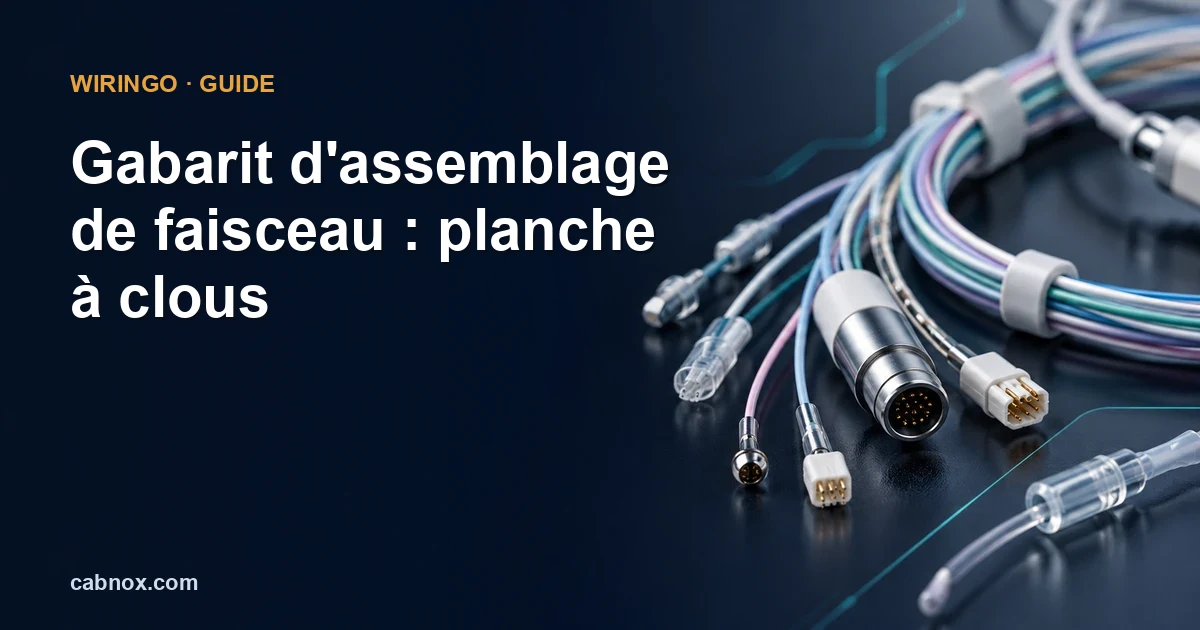 Gabarit d’assemblage de faisceau : planche à clous