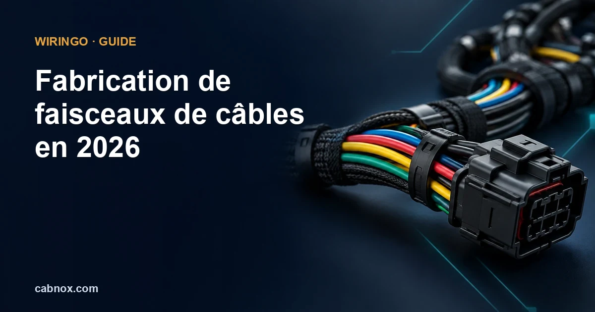 Fabrication de faisceaux de câbles en 2026
