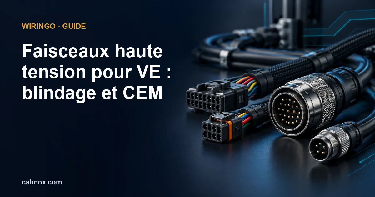 Faisceaux haute tension pour VE : blindage et CEM