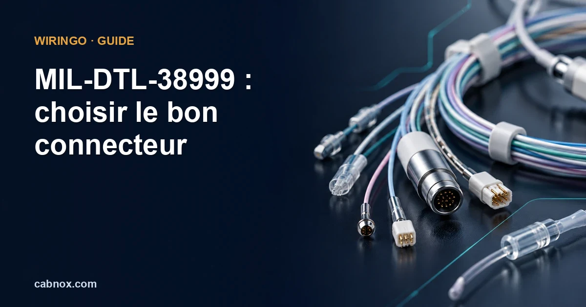 MIL-DTL-38999 : choisir le bon connecteur