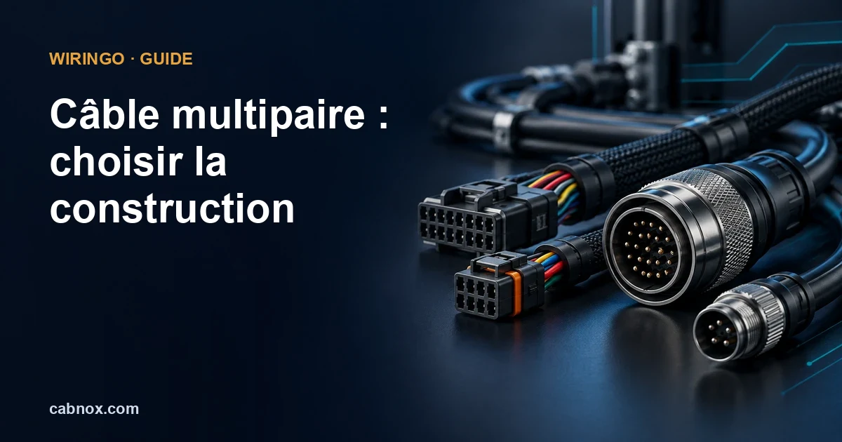 Câble multipaire : choisir la construction