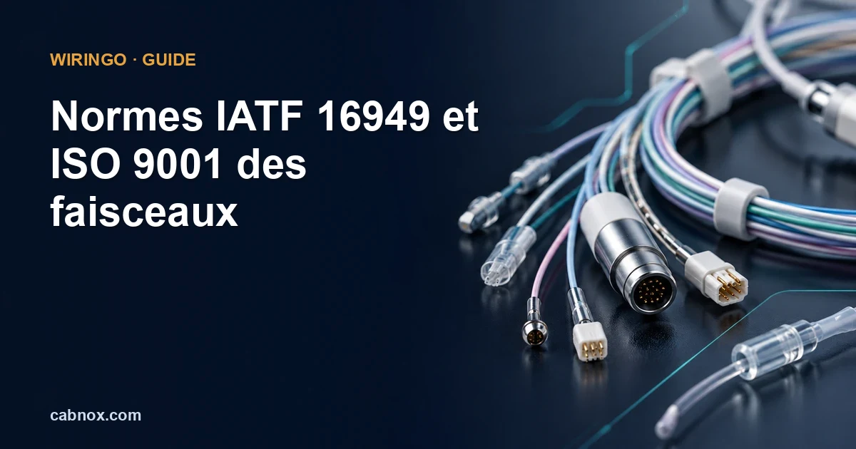 Normes IATF 16949 et ISO 9001 des faisceaux