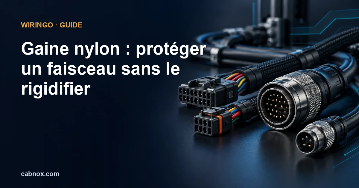 Gaine nylon : protéger un faisceau sans le rigidifier