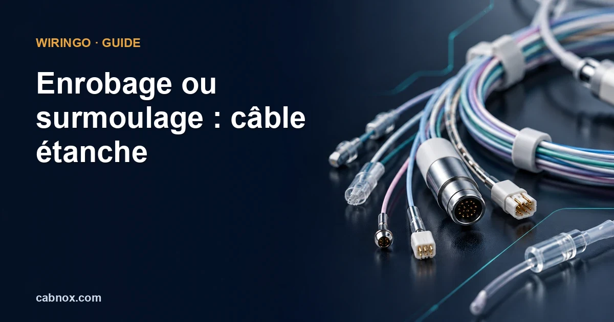 Enrobage ou surmoulage : câble étanche