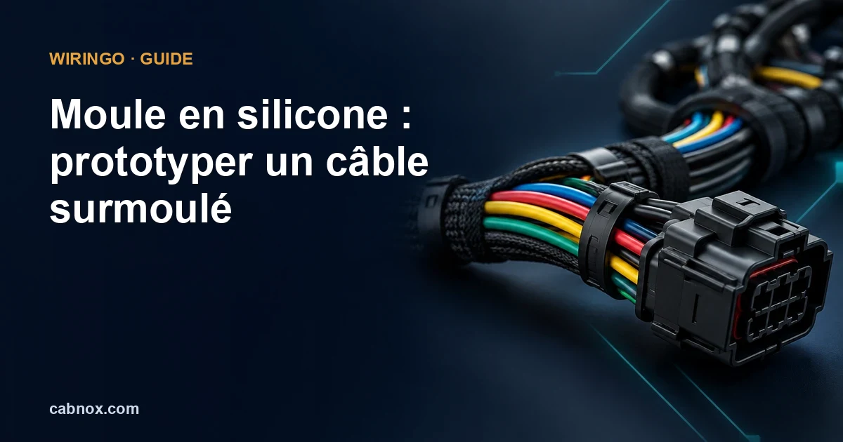 Moule en silicone : prototyper un câble surmoulé