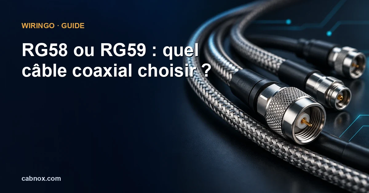 RG58 ou RG59 : quel câble coaxial choisir ?