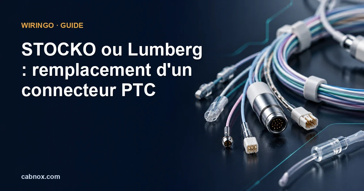 STOCKO ou Lumberg : remplacement d’un connecteur PTC