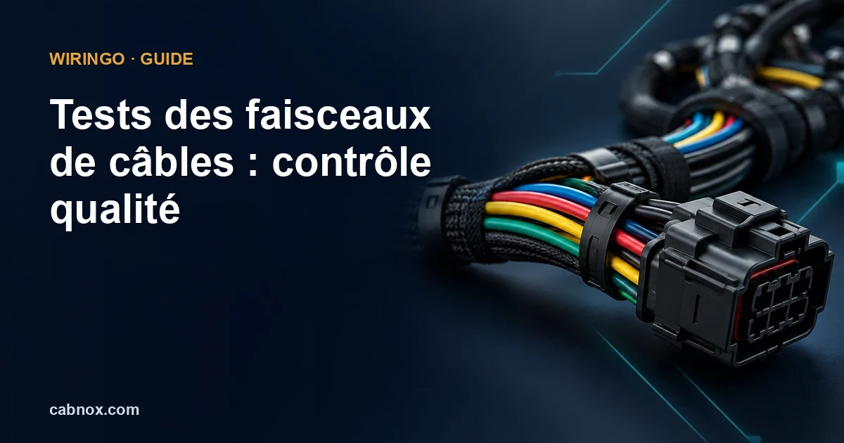 Tests des faisceaux de câbles : contrôle qualité