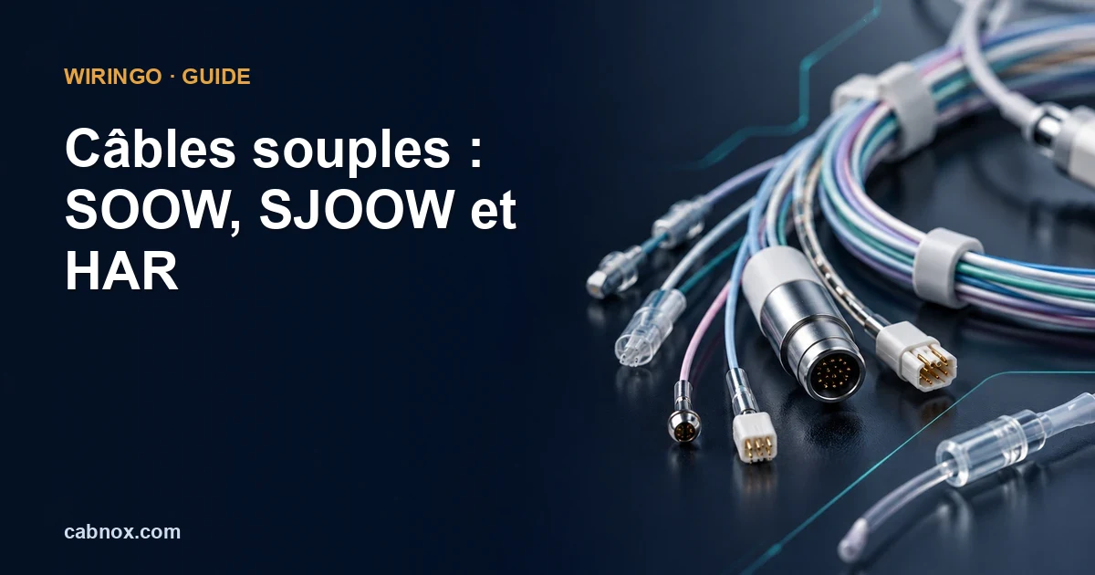 Câbles souples : SOOW, SJOOW et HAR