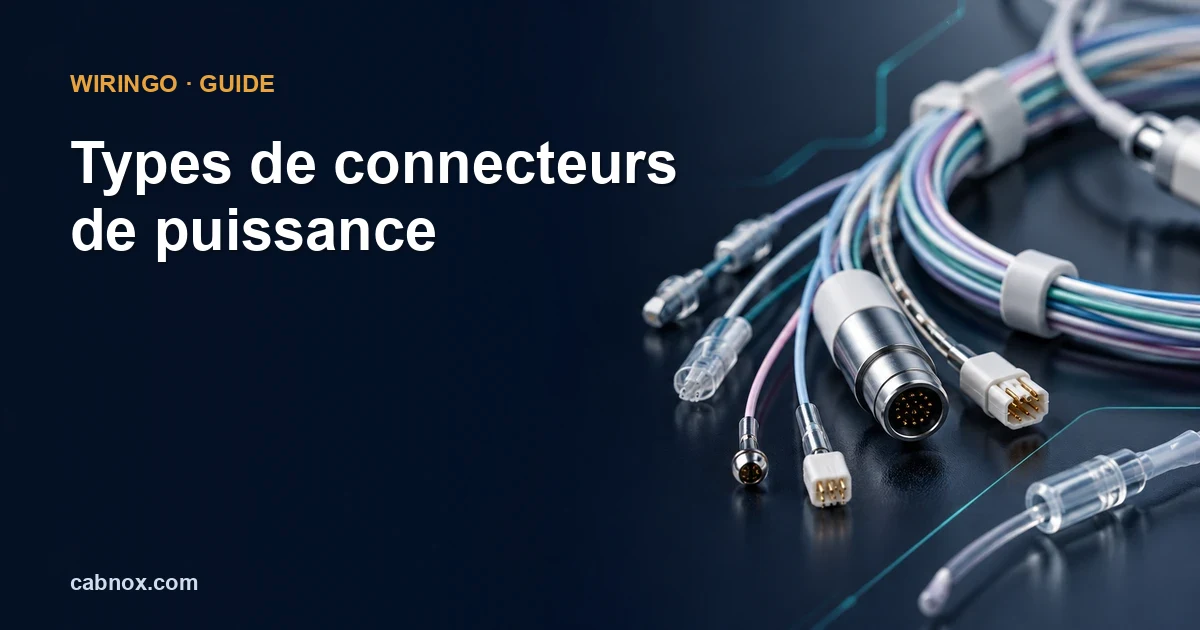 Types de connecteurs de puissance